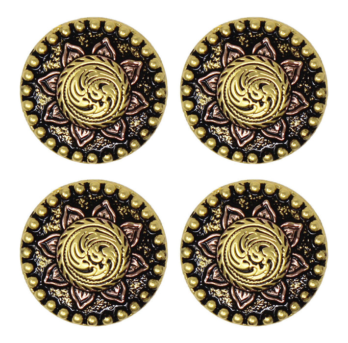 Set of 4 Screw Back Conchos Western Saddle  Co614