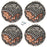 Set of 4 Screw Back Conchos Western Saddle  Co618