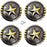 Set of 4 Screw Back Conchos Western Saddle  Co625