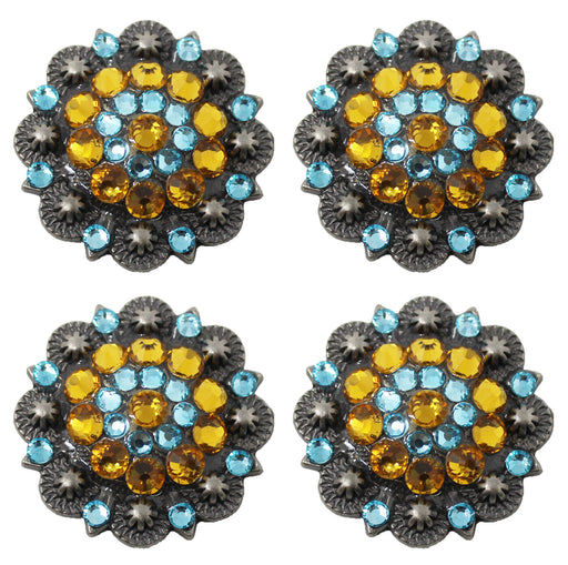 4 Conchos Rhinestone Horse Saddle Western  Berry CO66