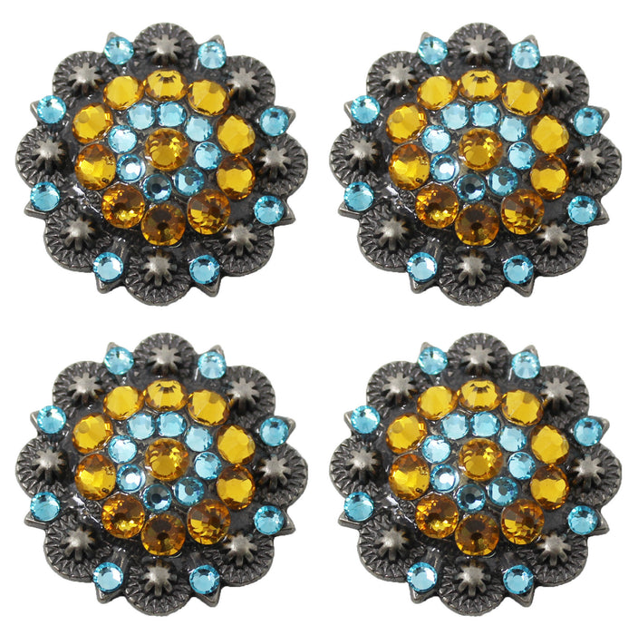 4 Conchos Rhinestone Horse Saddle Western  Berry CO66