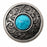 1-1/4" Set of 4 Tack Belt Bag Jewelry Decorative Turquoise Engraved Conchos CO93
