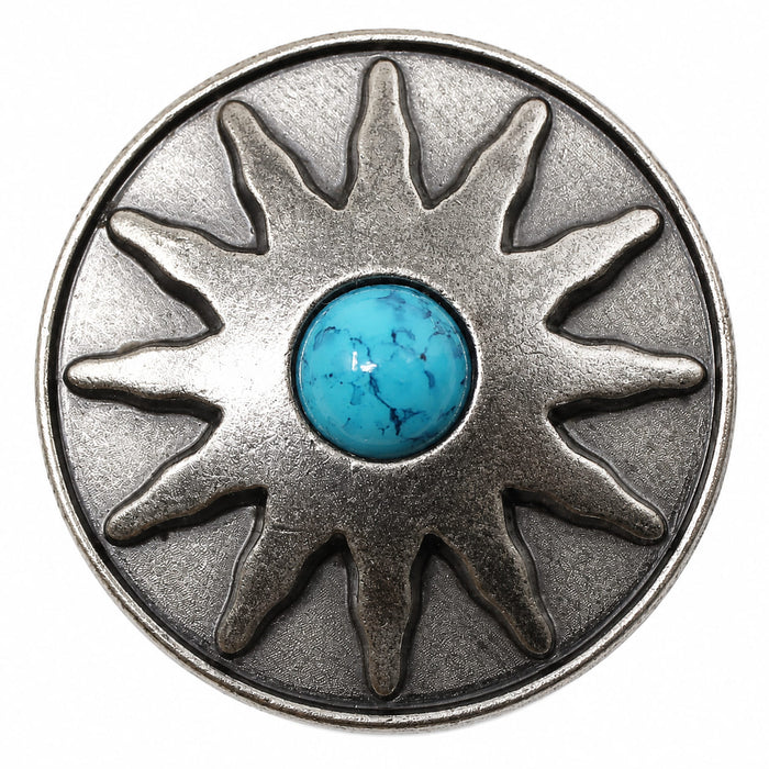 4 Conchos Rhinestone Horse Saddle Western  Turquoise CO95