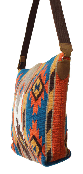 Women's Western Handwoven Wool Rodeo Cowgirl Handbag Shoulder Purse Tote 10304