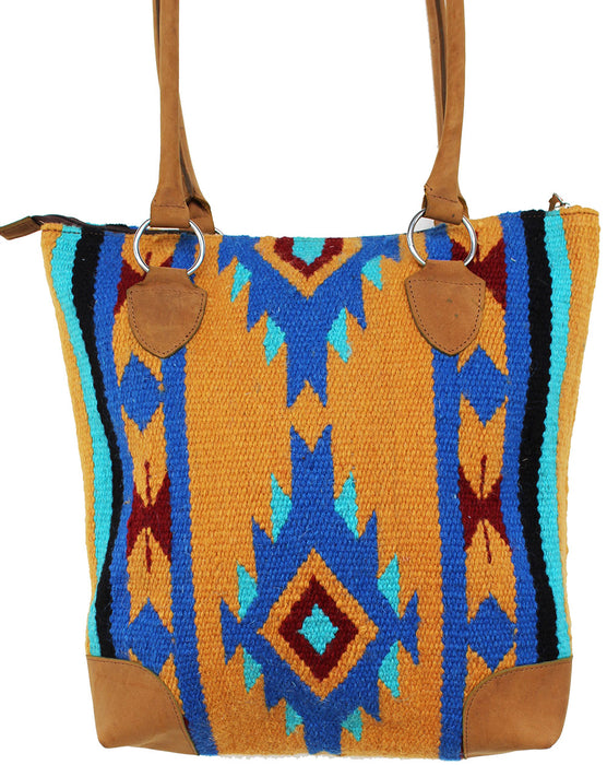 Women's Western Handwoven Wool Rodeo Cowgirl Handbag Shoulder Purse Tote 10305