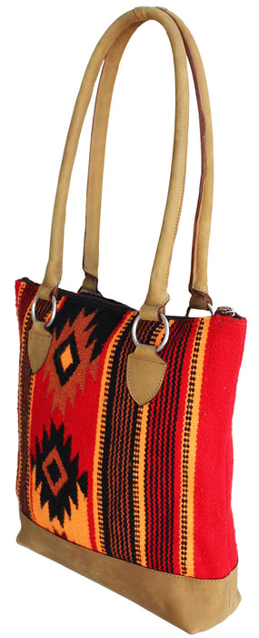 Women's Western Handwoven Wool Rodeo Cowgirl Handbag Shoulder Purse Tote  10308E
