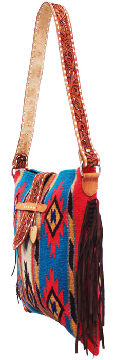 Women's Western Handwoven Wool Rodeo Cowgirl Purse Shoulder Bag Tote 103B13