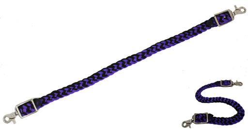 Horse Western Nylon Braided Wither Breast Collar Strap Purple 105J05PR