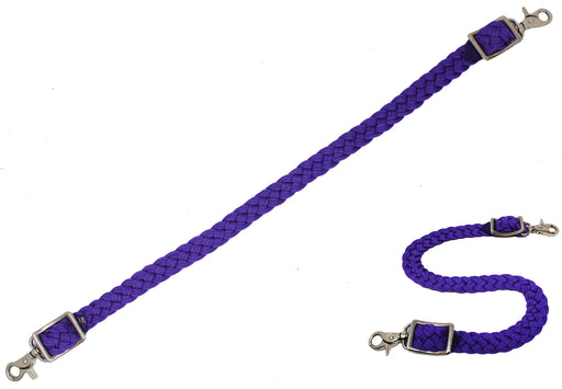 Horse Western Nylon Braided Wither Breast Collar Strap Purple 105J07PR