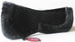 ProRiderUSA Cotton Correction Fleece Lined English Saddle Half Pad Black 12216
