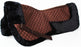 ProRiderUSA Cotton Correction Fleece Lined English Saddle Half Pad Black 12216