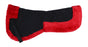 Horse English Quilted Half SADDLE Pad Correction Wither Relief Black Red 12218RD