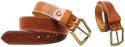 Men's 1 1/2" Wide Basket Weave Western Leather Tooled Casual Jean Belt 12AA90