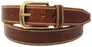 Men's Belt, 100% Leather Casual Belt, Looks Great with Jeans, Khakis, Dress - With Classic Single Prong Buckle Brown 12CA011