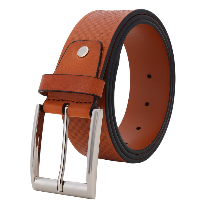 Affilare Men's Genuine Leather Dress Belt 40mm Tan 12CFTD652TN