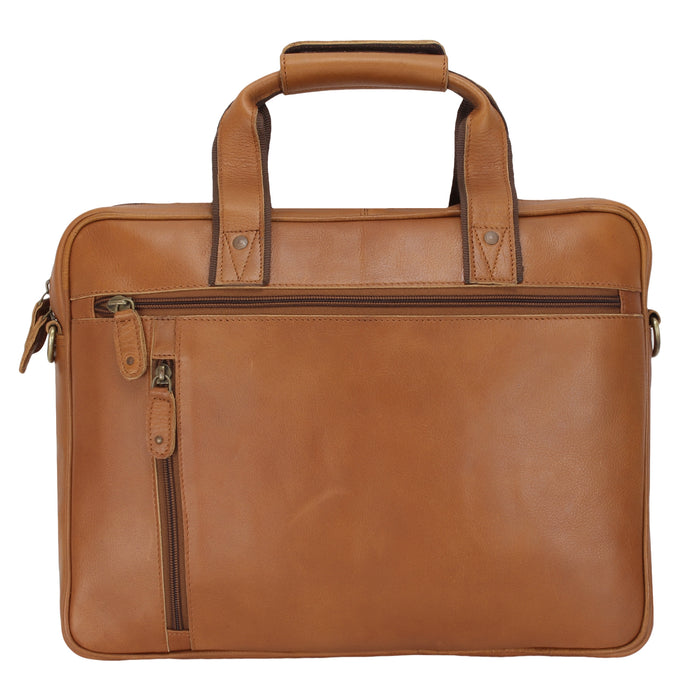 Genuine Full Grain Leather Laptop Bag Full Grain 15" x 11" Gift 18LB001