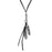 Affilare Men Women Leather and Metallic Necklace 12NKCH5588N