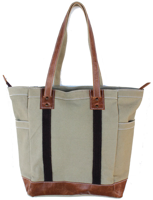 Women's Western Canvas Leather Shoulder Handbag Purse Tote 17AA01