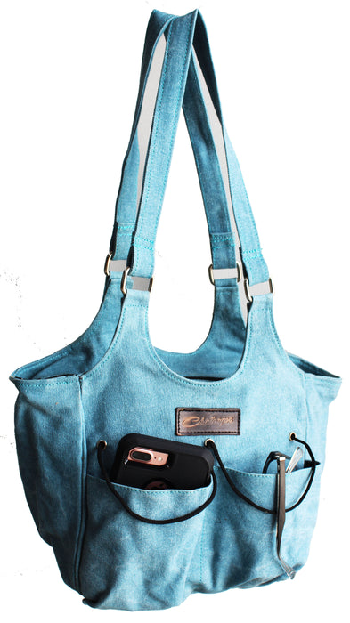 Women's Western Canvas Shoulder Handbag Purse Tote Carry All Bag 17AA02