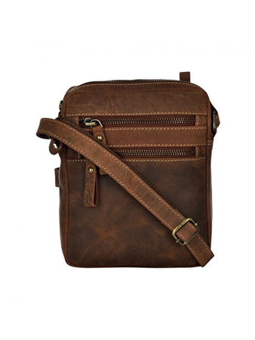 Adam Burke Leather Crossbody Pouch Messenger Travel Bag 18AB0205