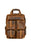 Handcrafted Full-Grain Distressed Tan Leather Vintage Weekender Carry-On Travel  Work Multipocket Backpack 18AXB02TN