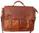 Hancrafted Distressed Tan Leather  Work Laptop Messenger Bag 18AXM05TN