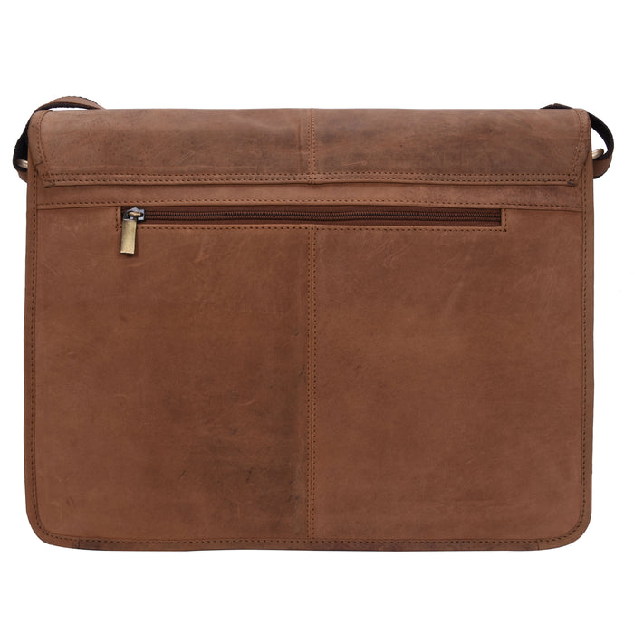 Genuine Leather Expandable Portfolio Messenger Shoulder Bag Brief Case Back to  18MB203RD