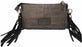 Women's Cowhide Western Floral Tooled Leather Crossbody Shoulder Bag 18RAH28BR