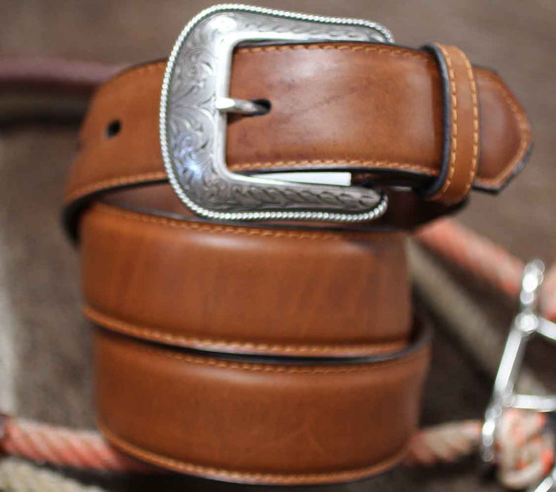 3D USA Mens Dress Uniform Western Leather Belt TAN WAXY 1-1/2" 261016