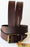 Adam Burk Men's Western Casual Dress Jeans 100% Cow Leather Belt Brown 26AB03