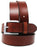 Men's 100% Leather 1 1/2" Wide Casual Jean Dress Belt Plain Brown 26AB05