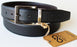 Adam Burk 100% Cow Leather Mens Casual Reversible Dress Belt Black 26AB06D
