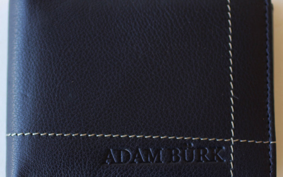 Adam Burke Natural Cow Leather Bifold Mens Wallet 27AB