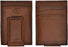 3D 100% Genuine Leather Brown Basic Money Clip Wallet 27W644