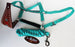 Horse  Noseband Tack Bronc Leather HALTER Tiedown Lead Rope  280282