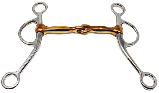 Equine Tom Thumb Double Rein 5" Copper Mouth 7" Cheek Training Horse Bit 35441