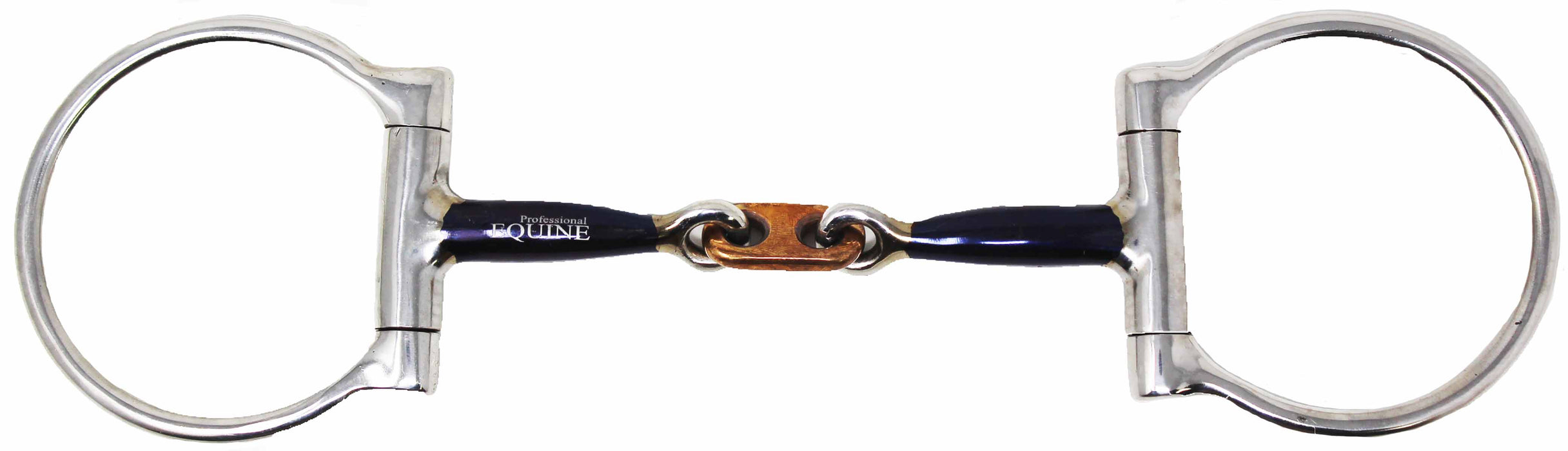 SS Dee-Ring 5" Sweet Iron Copper French Link Double-Jointed Snaffle Horse Bit 35671B