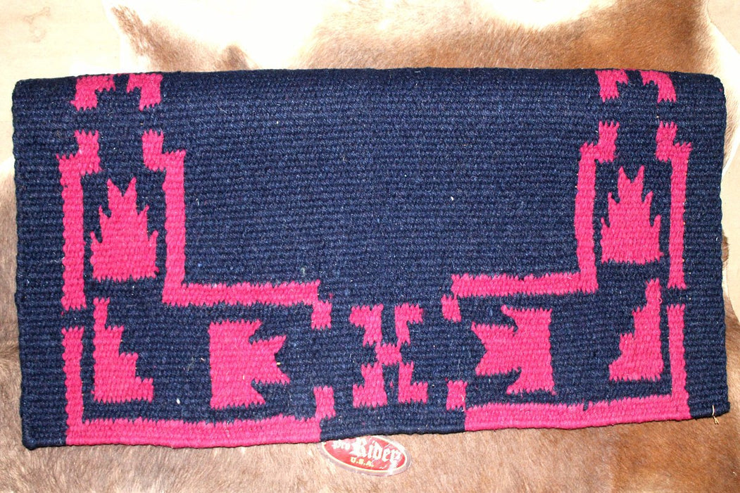 Horse Wool Western Show Trail SADDLE BLANKET Rodeo Pad Rug  36262