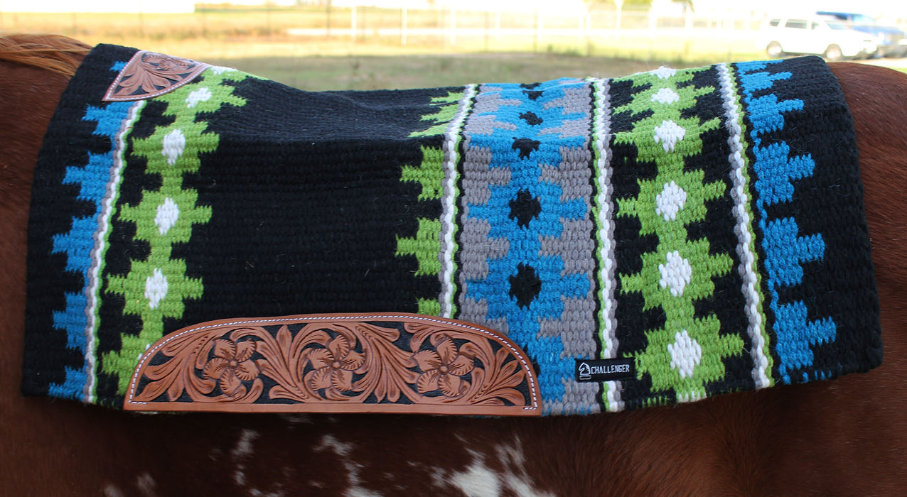 34x36 Horse Wool Western Show Trail SADDLE BLANKET Rodeo Pad Rug  36296C