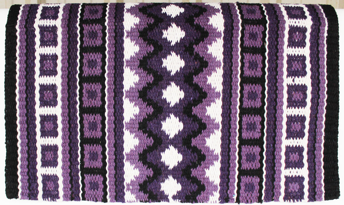 34x36 Horse Custom Wool Western Show Trail SADDLE BLANKET Pad Rug Purple 36399