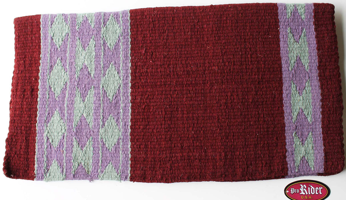 34x36 Horse Wool Western Show Trail SADDLE BLANKET Rodeo Pad Rug Lilac 36S593