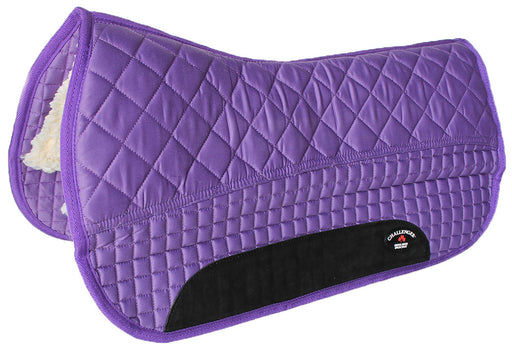 Western Horse SADDLE PAD 27X32  DOUBLE BACK FLEECE LINED PURPLE 39103