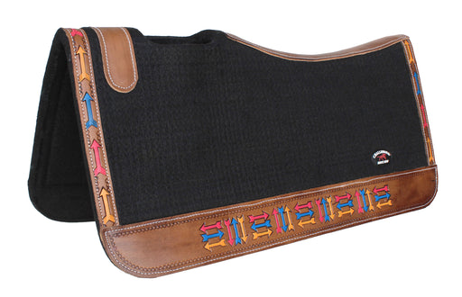 Horse 32" x 30" Western Contoured Wool Felt Therapeutic Saddle Pad 39220