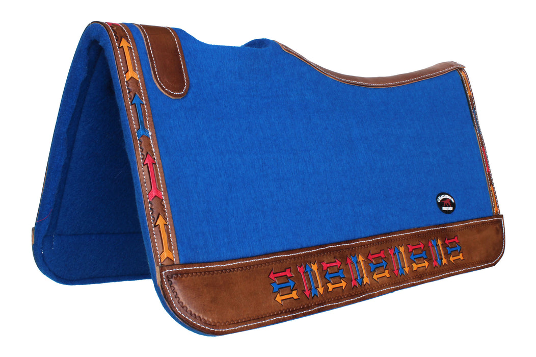 Horse 32" x 30" Western Contoured Wool Felt Therapeutic Saddle Pad 39220