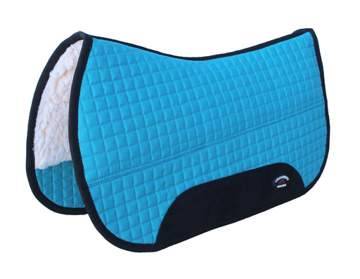 Horse Western 28" x 30" Cotton Quilted Padded Saddle Pad Turquoise 3995