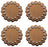 Set of 2 Conchos Leather Rosette 1-7/8" Horse Saddle Bridle Tack 402P