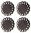 Set of 2 Conchos Leather Rosette 1-7/8" Horse Saddle Bridle Tack 402P