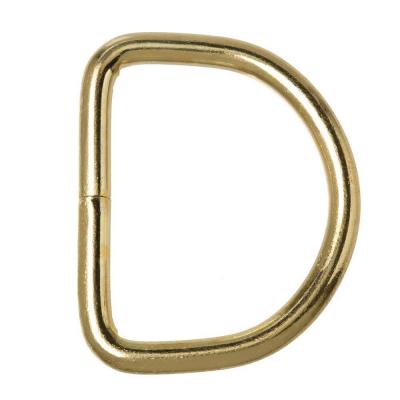 Pack of 10 - 3/4" Welded Wire DEE Ring Brass plated Tack Dog Collar Leash 40323