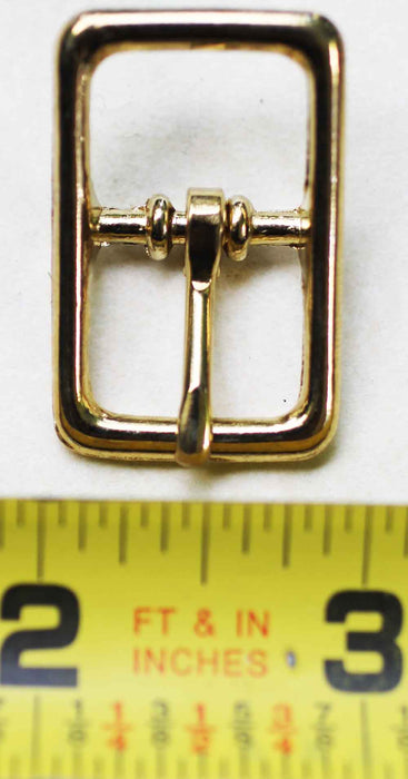 (5 Pack) 5/8" Center Bar Solid Brass Buckle DieCast Belt Dog Collar 40342L5