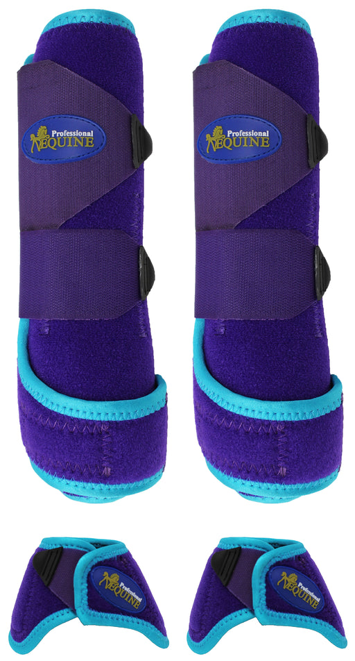 Horse  Medium Professional Equine Sports Medicine Splint Bell Boots 4125B